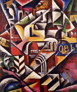 Paisaje urbano cubista, 1914